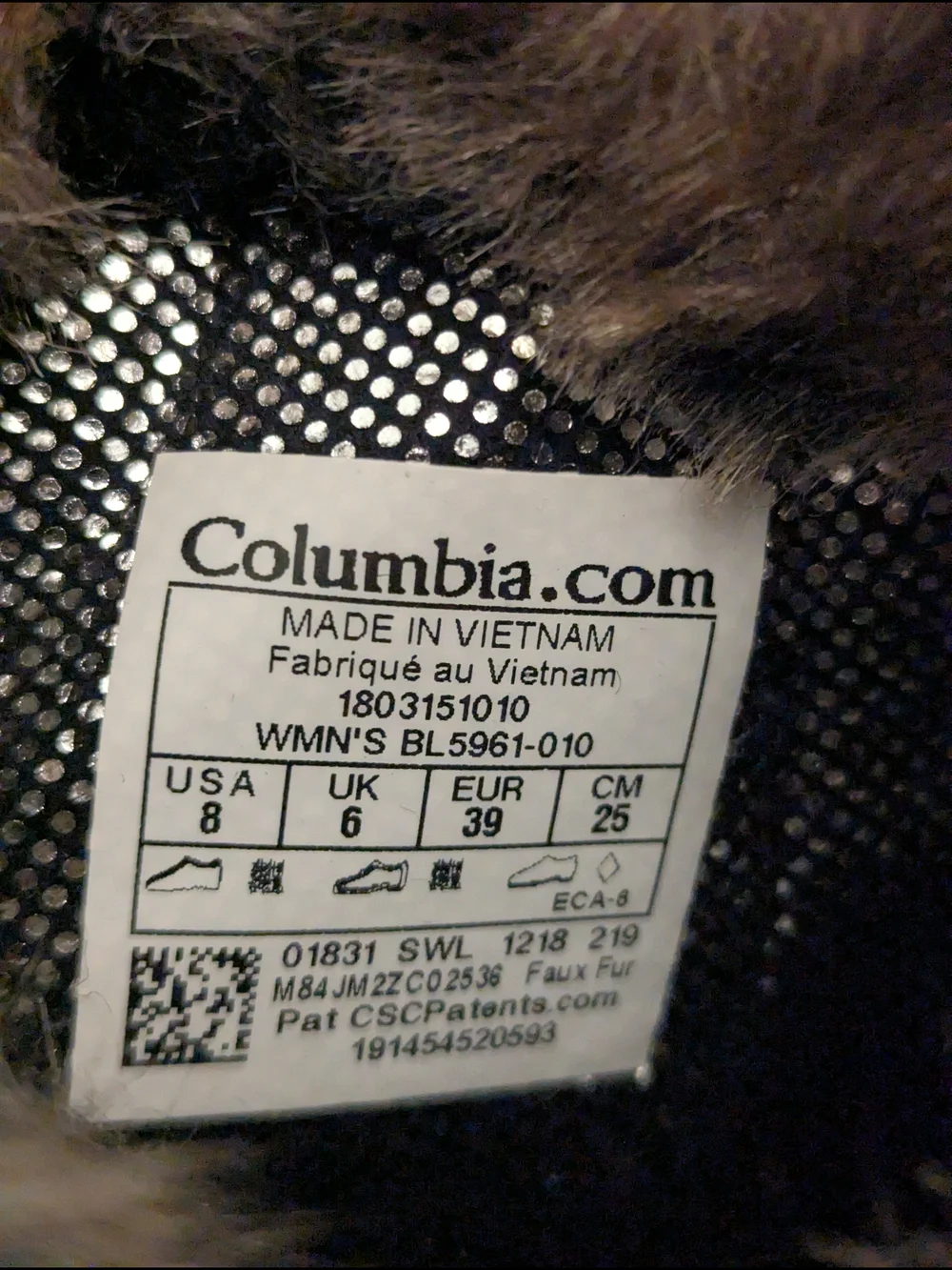 Columbia Women’s Black Waterproof Winter Boot with Faux Fur